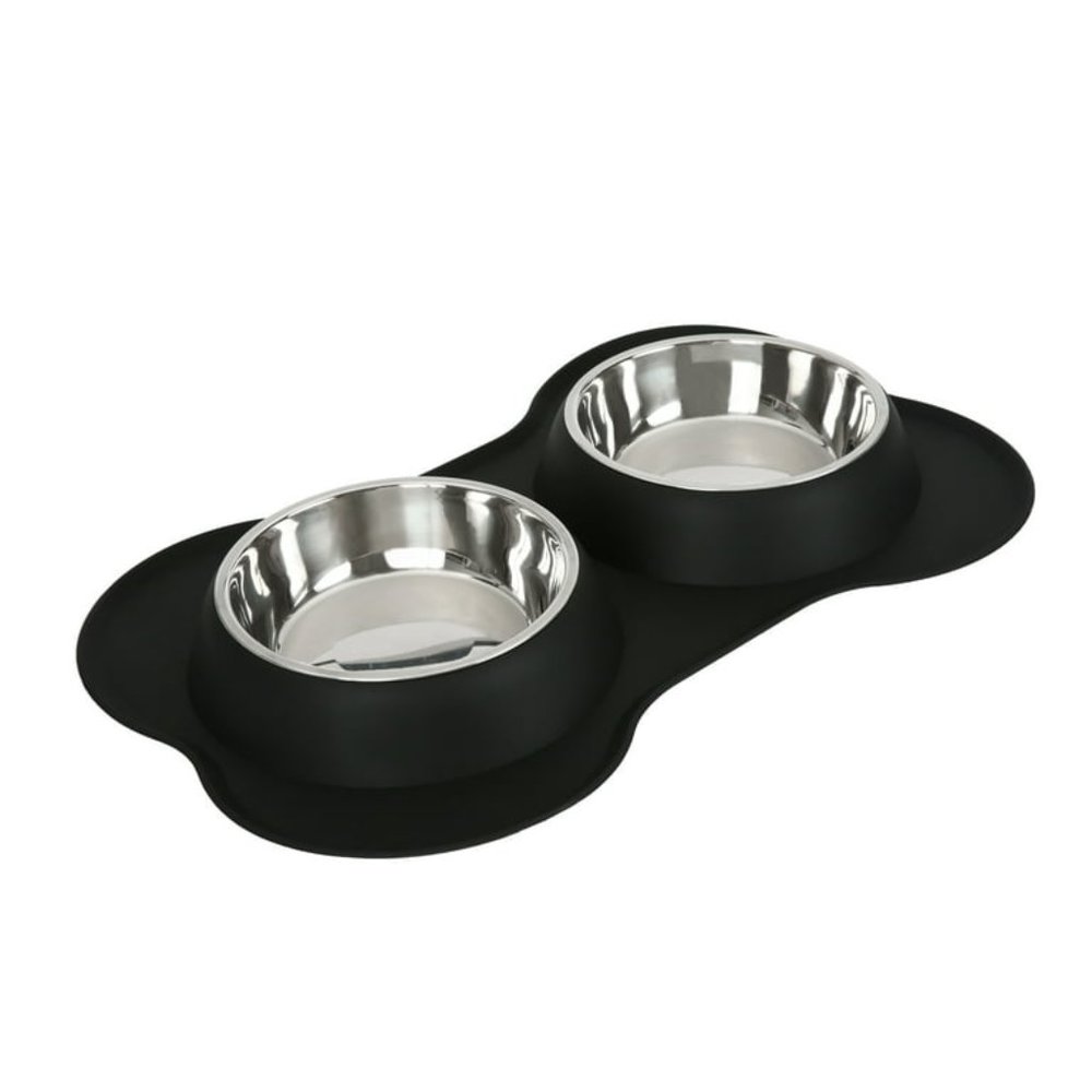 Dog Bone Shaped Silicone Pet Bowl